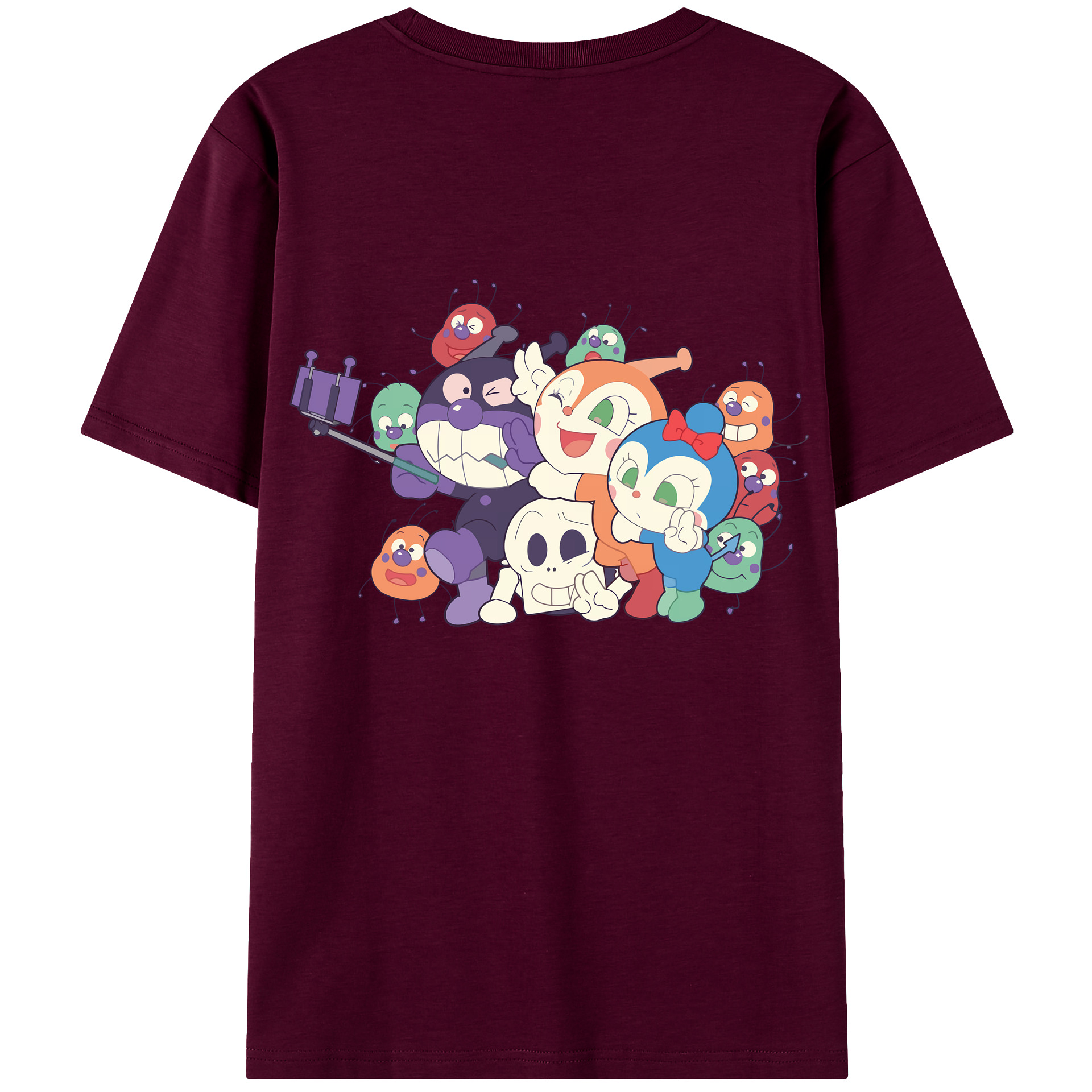（画像用） アンパンマン Anpanman レディース半袖Tシャツ(バックプリント)